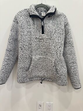 Victoria's Secret PINK Black and White Sherpa Pullover